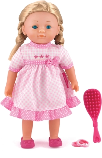 Dolls World módní panenka Elizabeth blondýnka s copánky a doplňky