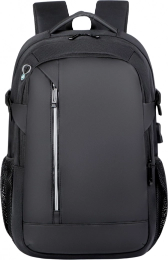Městský batoh s USB, kapsou na notebook a reflexními prvky 16L 45cm