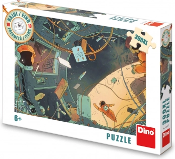 DINO puzzle najdi 10 předmětů: vesmír XL, 300 dílků
