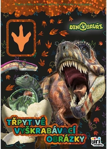 Třpytivé vyškrabávací obrázky Dinosauři