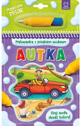 Vodní omalovánky s vodním fixem Autka