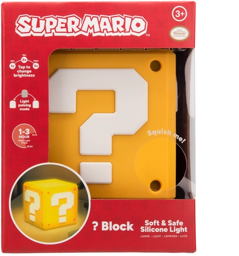 Super Mario SquishyGlo světlo – Question blok