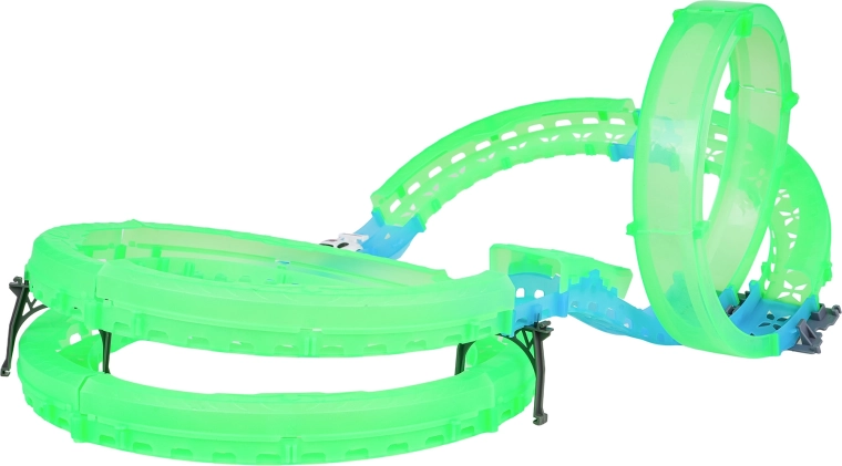 Zářící trať do tmy