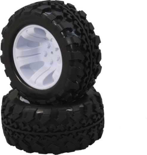 Kola s pneumatikami Tiger BL 1:10, bílá