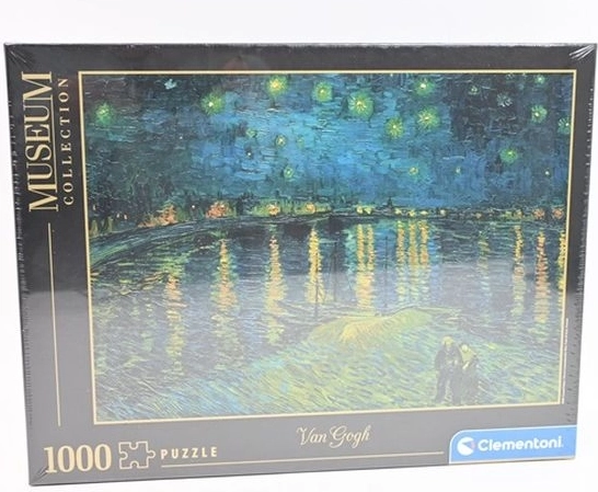 Clementoni puzzle 1000 dílků Muzeum – Hvězdná noc nad Rhônou