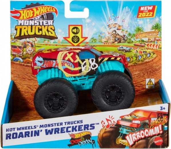 Hot Wheels Monster Trucks Roarin' Wreckers 1:43 se světly a zvuky