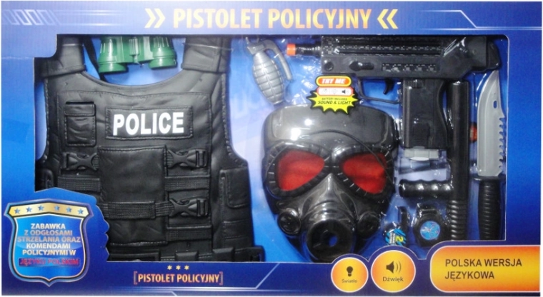 Policejní sada s polským hlasovým modulem