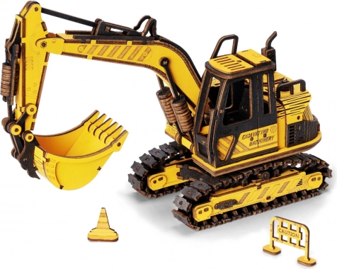 Robotime dřevěné 3D puzzle bagr