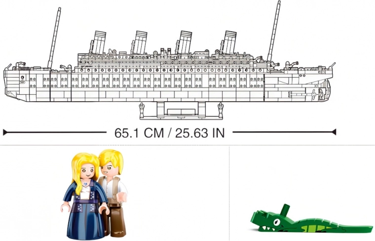 Impozantní délka 65 cm a detailní zpracování