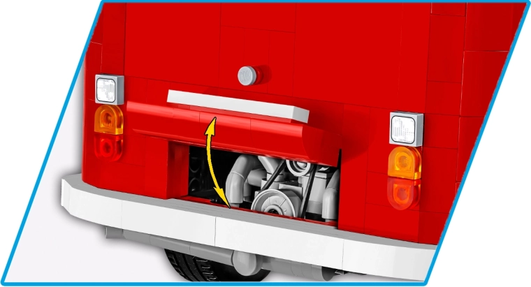 Otevírací části a detailní motor