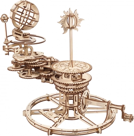 Dřevěné mechanické puzzle tellurium UGEARS