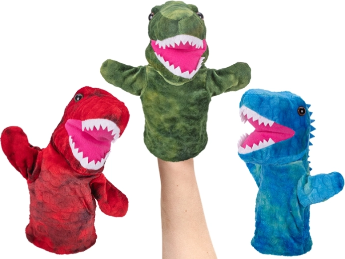 Plyšový maňásek dinosaurus pro nejmenší děti