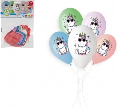 Nafukovací balonky Jednorožec 33 cm, 5 ks
