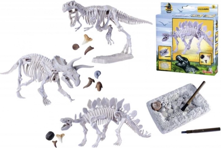 Sada na vykopávání a sestavení dinosauřích koster