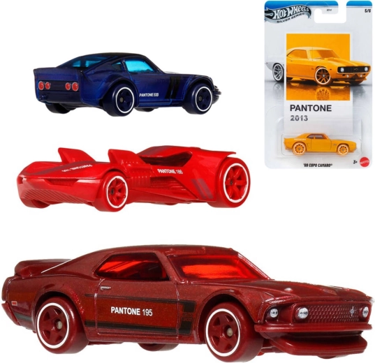 Mattel Hot Wheels Silver Series Pantone kovové autíčko 1:64 - 1 kus