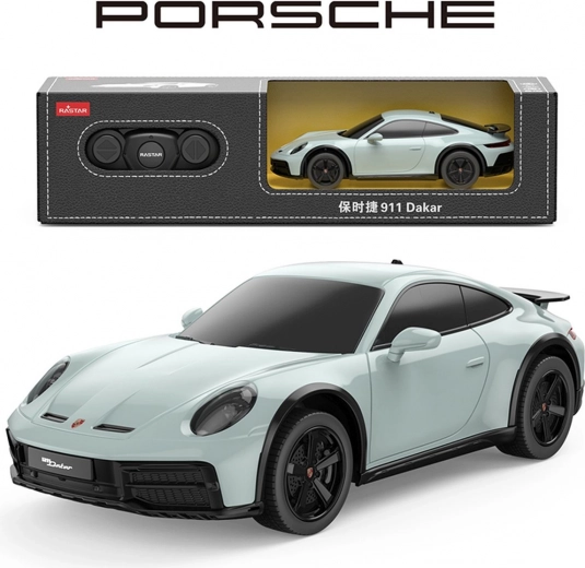 RC auto 1:24 PORSCHE 911 Dakar mentolové Rastar