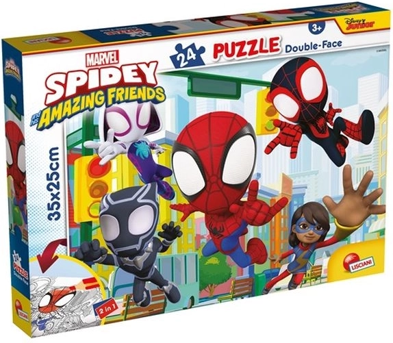 Lisciani Marvel Spidey oboustranné puzzle 24 dílků