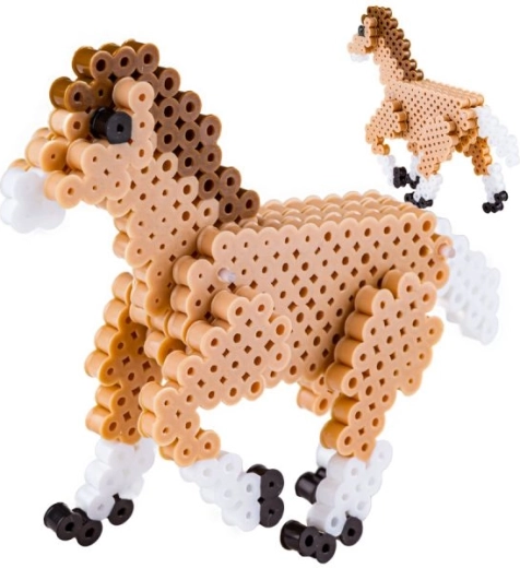 3D figurka koníka z korálků