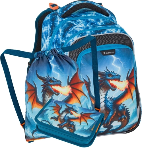 Bagmaster lumi 26 d školní set pro prvňáčky drak