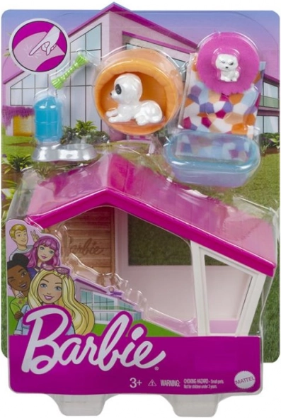 Barbie mini herní set s mazlíčkem