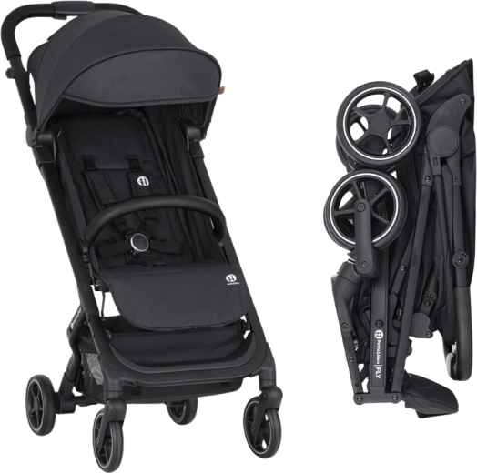 Petite&Mars sportovní kočárek Fly perfect black