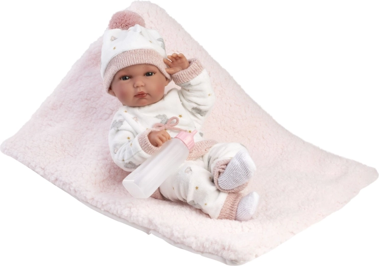 Llorens New born holčička – realistická panenka miminko 35 cm
