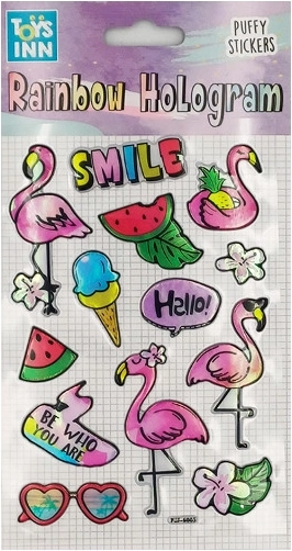 Holografické samolepky Smile – duhový efekt