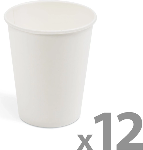 Papírový kelímek 2,5 dl - 12 ks – Bílá