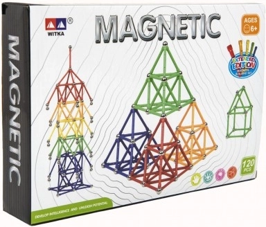 Magnetická stavebnice 120 ks
