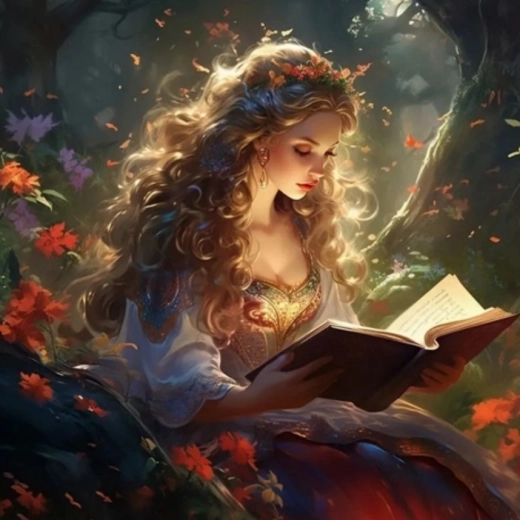 Malování podle čísel – dívka s knihou 40 × 50 cm