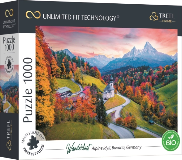 Puzzle TREFL UFT Wanderlust: Na úpatí Alp, 1000 dílků