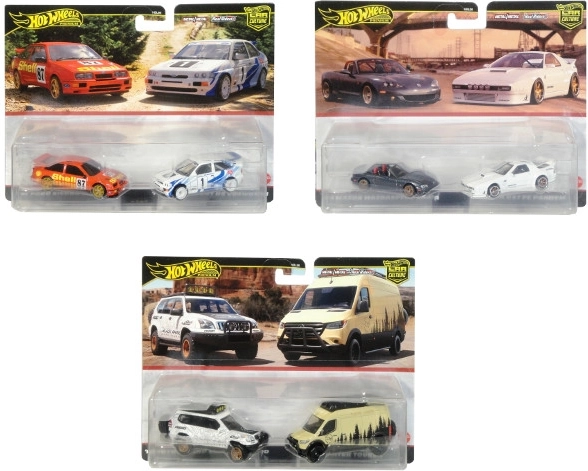 Hot Wheels Premium sada 2 kovových autíček