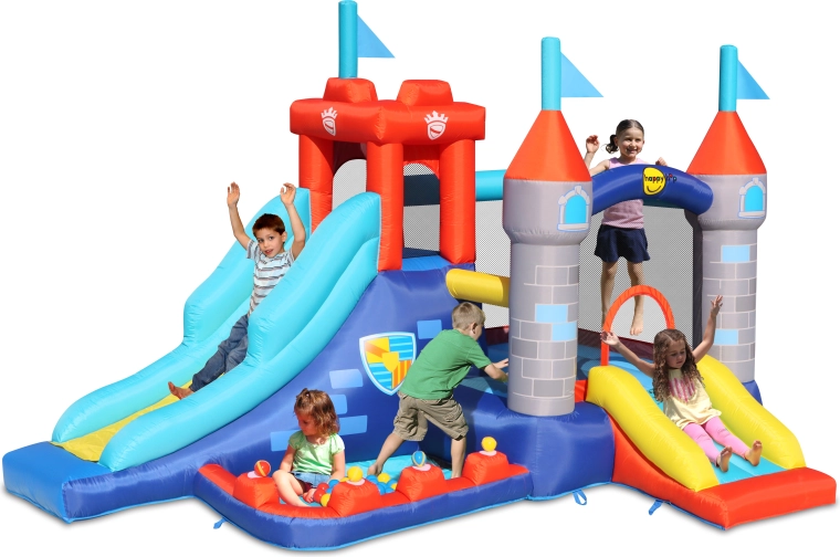 Happy Hop skákací nafukovací hrad Pevnost pro děti