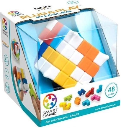 SmartGames plug & play puzzler – kompaktní logická kostka