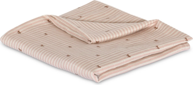 NuuRoo Valentin mušelínová plena z bambusu stripe bow