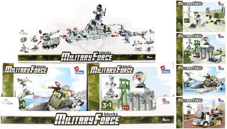 Stavebnice Military Force – 8 variant vojenských modelů