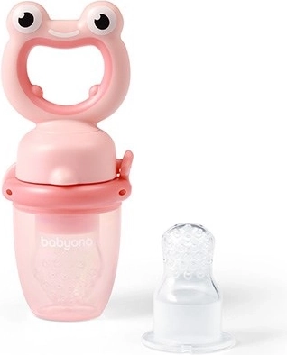 Kousátko na krmení BabyOno Frog růžové