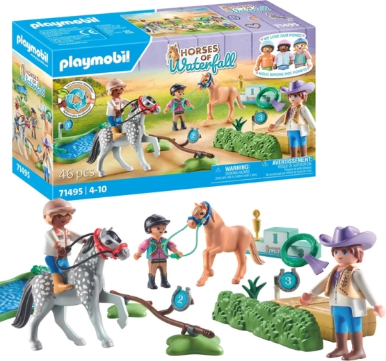 Playmobil Horses of Waterfall turnaj pony s překážkami