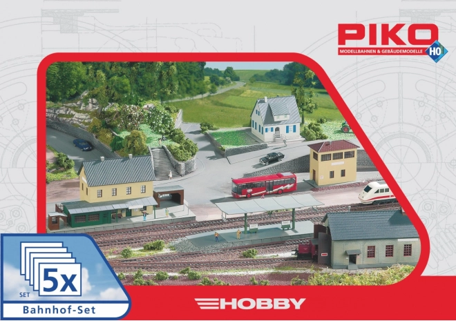 Piko Hobby sada staveb nádraží Neustadt, 5 dílů