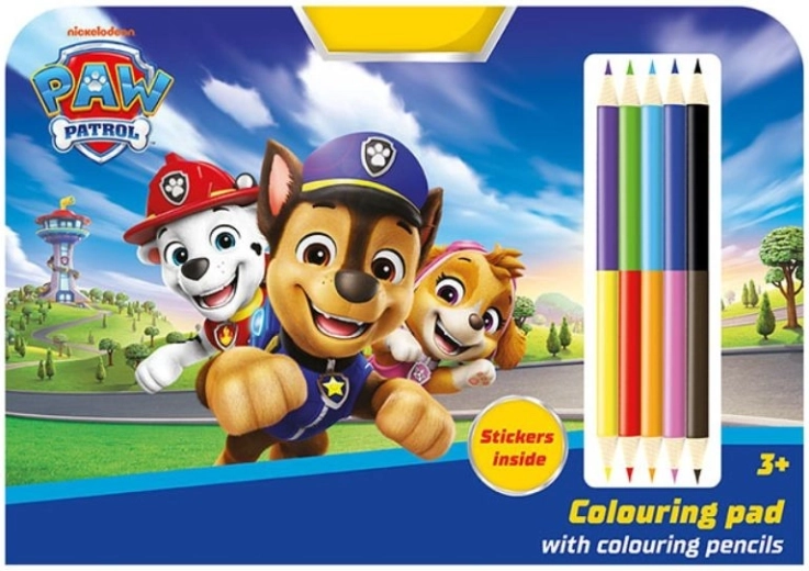 Kreslicí sada s pastelkami Labková patrola