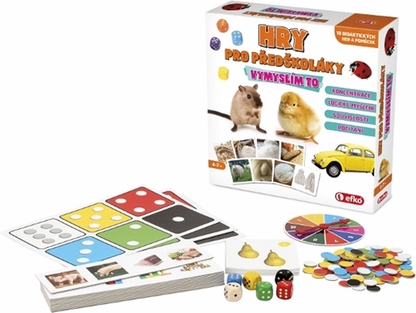 Hry pro předškoláky Vymyslím to – vzdělávací soubor her Montessori
