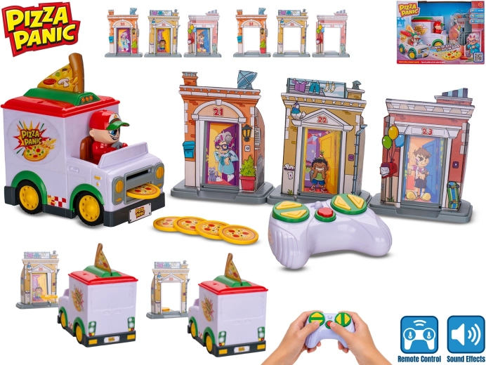 RC dodávka Pizza Panic! vystřelující pizzu se zvukem