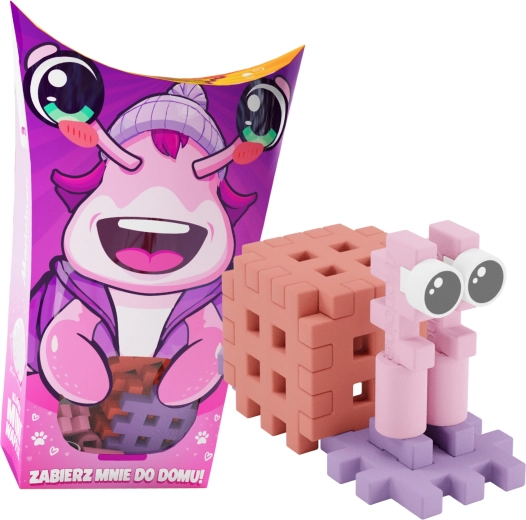Stavebnice MINI WAFFLE Pocket Pets – šnek