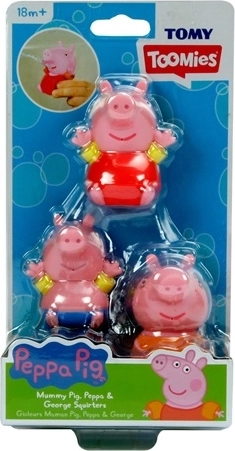 TOMY koupací figurky Peppa Pig (3 ks)