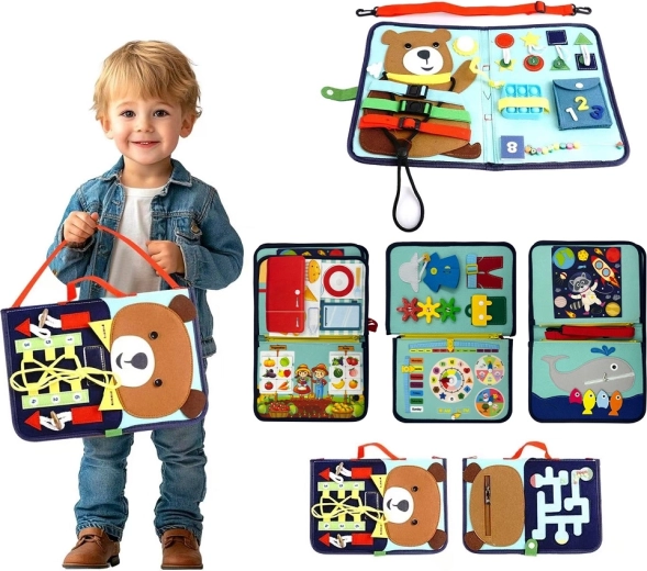 2Kids Toys senzorická busy kniha Medvídek