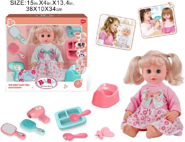 Baby Sweet Love interaktivní miminko s nočníkem a příslušenstvím