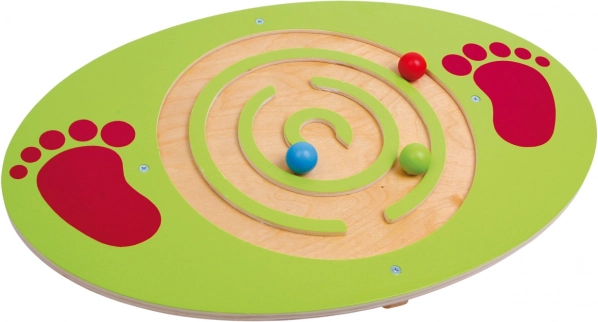 Dřevěná balanční deska s labyrintem