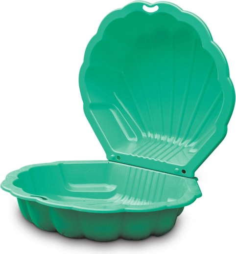 Plastové pískoviště a bazének ve tvaru mušle SANDY, 2dílné, 88 × 102 × 21 cm