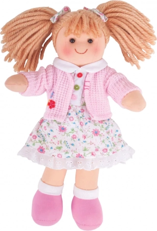 Bigjigs Toys látková panenka Poppy 28 cm