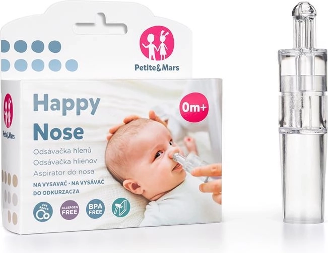Odsávačka nosních hlenů na vysavač PETITE & MARS Happy Nose 0 m+